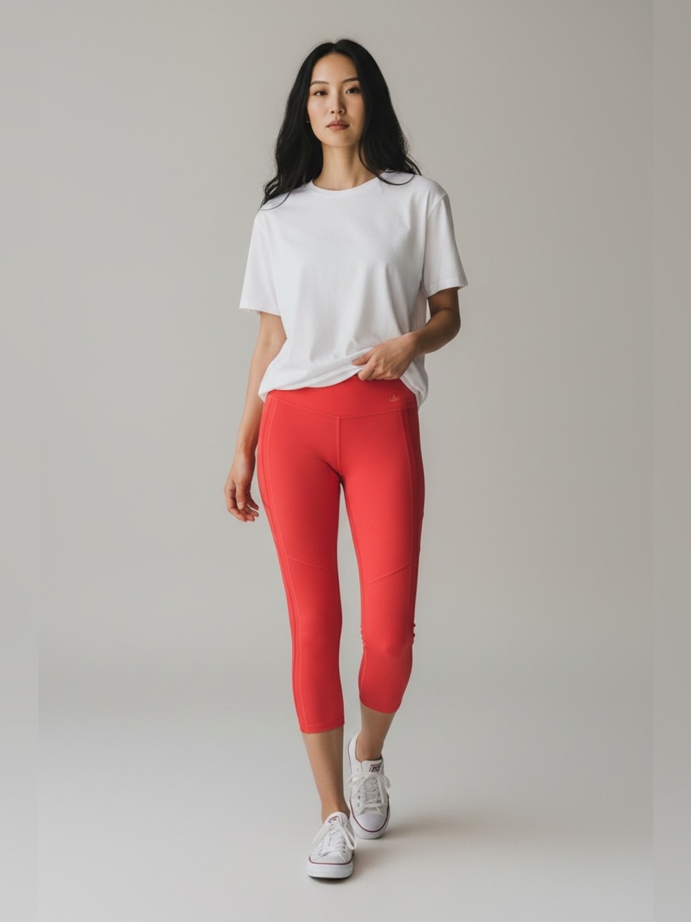 Alo Yoga Edge Mesh-Panel Capri Leggings Size Medium AAA0174
